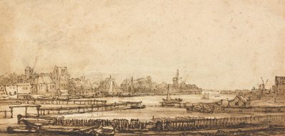 View over the Amstel from the Rampart by Rembrandt van Rijn